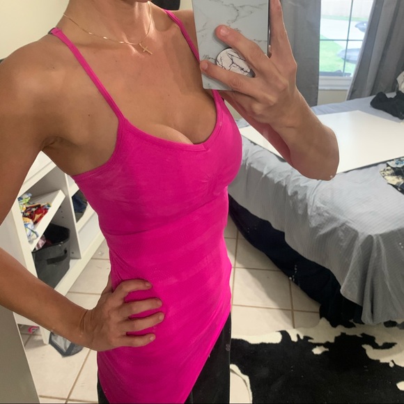 Pink and black Lululemon Y tank - Picture 3 of 6